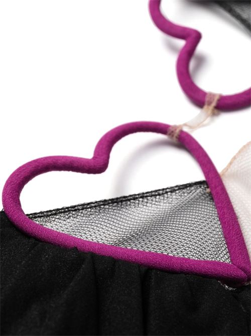 Reggiseno con dettagli cuore NENSI DOJAKA | LIN001BLKFCS